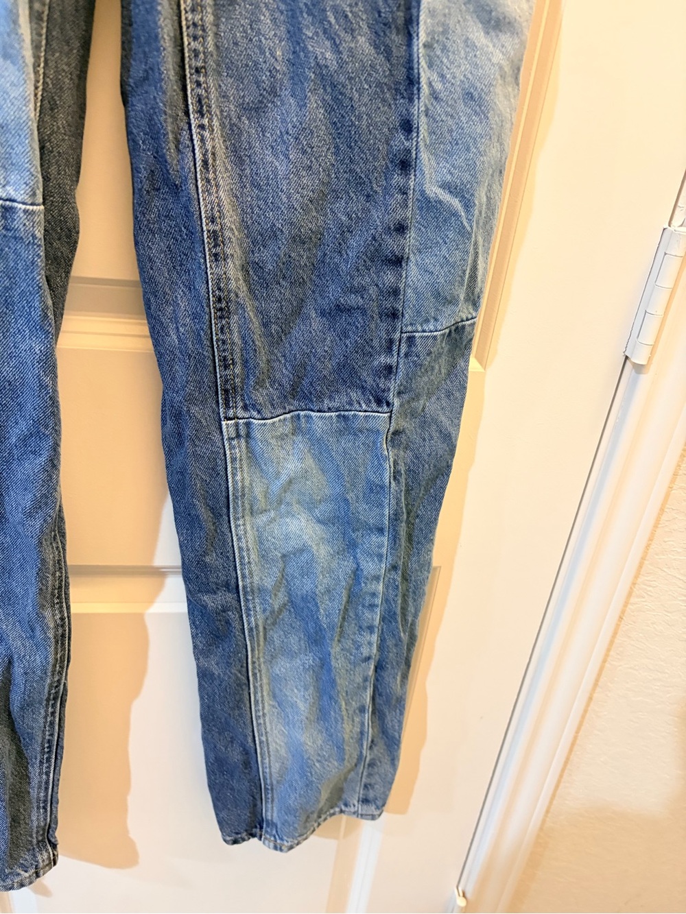 PacSun Patchwork Boyfriend Jeans Women's Size 25 High Rise Medium Wash Denim - Picture 2 of 6